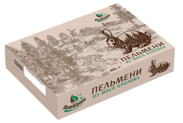 Пельмени Любони из мяса кролика, 450 г