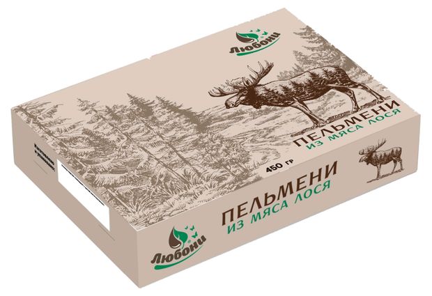 Пельмени Любони из мяса лося, 450 г