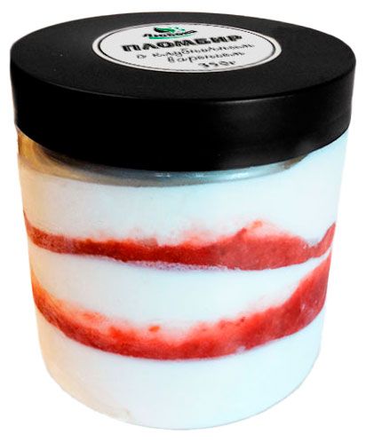 Мороженое пломбир Любони с клубничным вареньем, 350 г