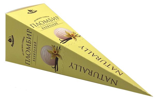 Мороженое пломбир Любони Рожок ванильный 15%, 100 г