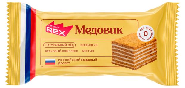 Пирожное протеиновое ProteinRex Медовик, 40 г