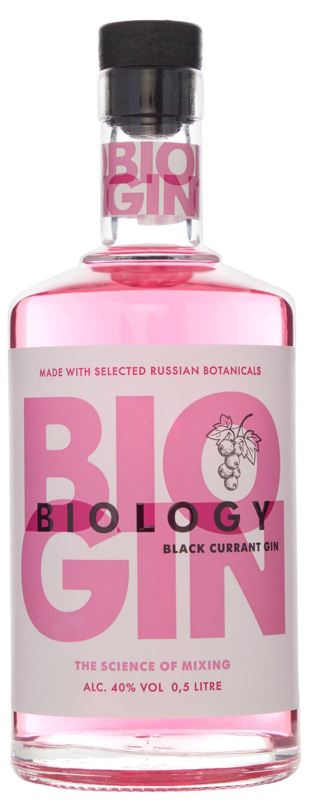 Джин BIOLOGY Blackcurrant Россия, 0,5 л