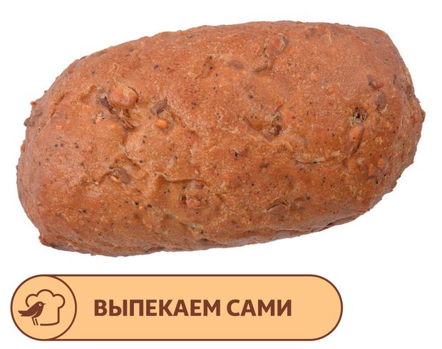 Булочка АШАН со злаками 60 г 11₽