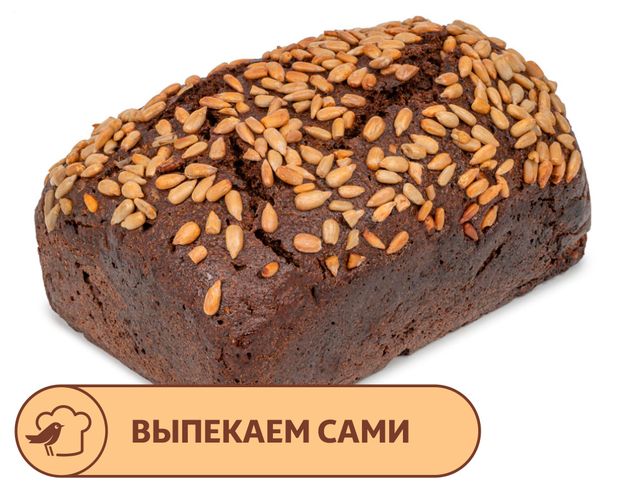 Хлеб АШАН Бородинский заварной с семечками 360 г 75₽