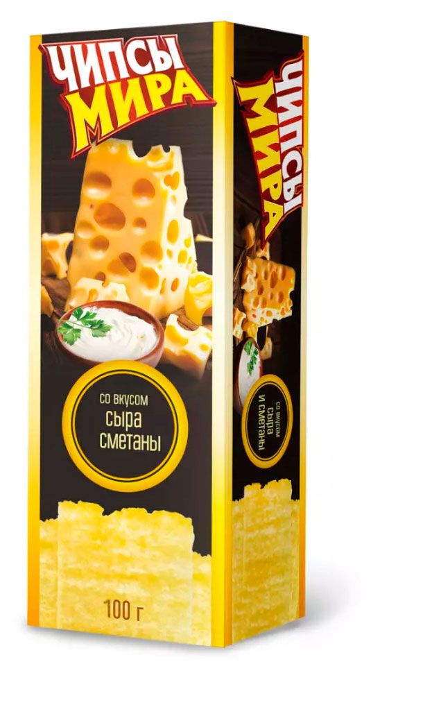 Чипсы картофельные Мира со вкусом сыра и сметаны 100 г 58₽