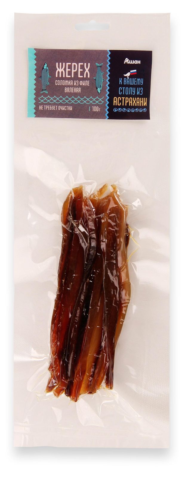 Жерех вяленая АШАН Красная птица соломка 100 г 230₽