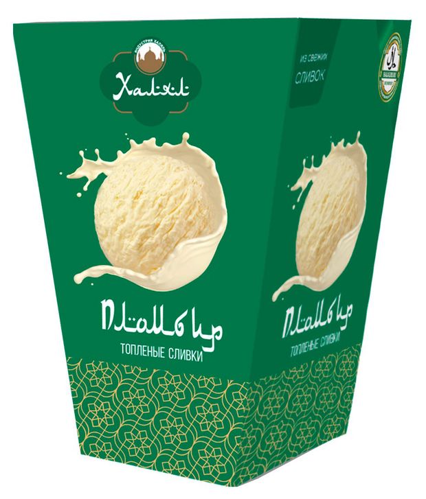 Мороженое сливочное фермерское Любони Пломбир из топленых сливок в вафельном стаканчике халяль 17% БЗМЖ, 90 г