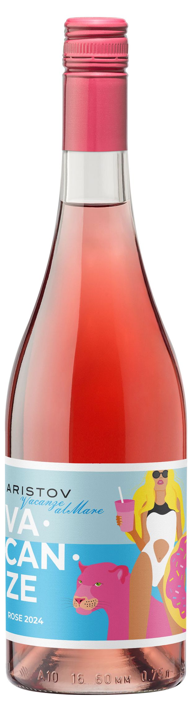 Вино Aristov Vacanze al Mare розовое сухое Россия, 0,75 л