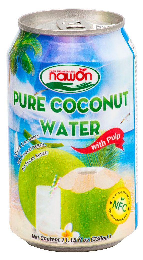 Вода кокосовая Nawon с мякотью Вьетнам, 330 мл