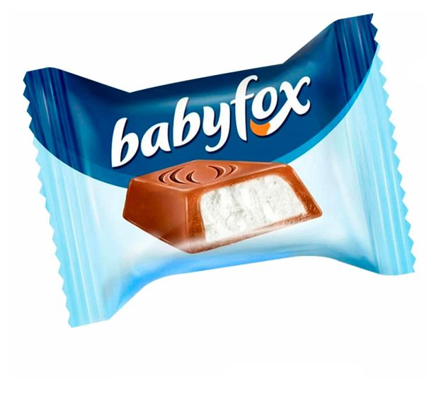 Конфеты шоколадные BabyFox c молочной начинкой, вес
