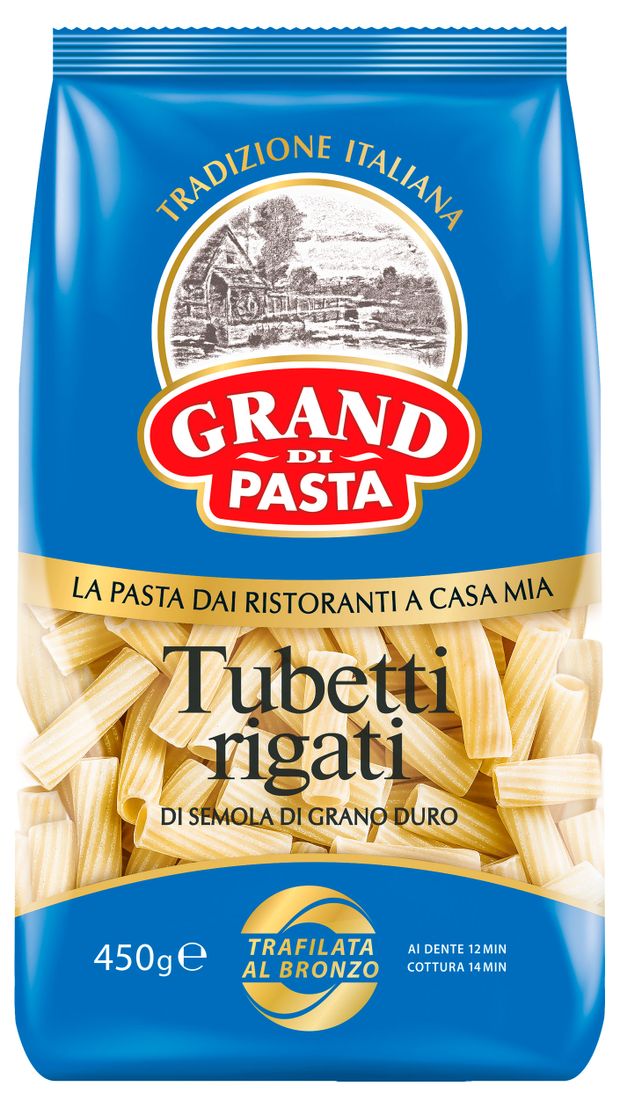 Макаронные изделия Grand di Pasta Tubetti rigati, 450 г