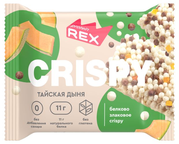 Хлебцы протеиновые Protein Rex Crispy Тайская дыня, 55 г