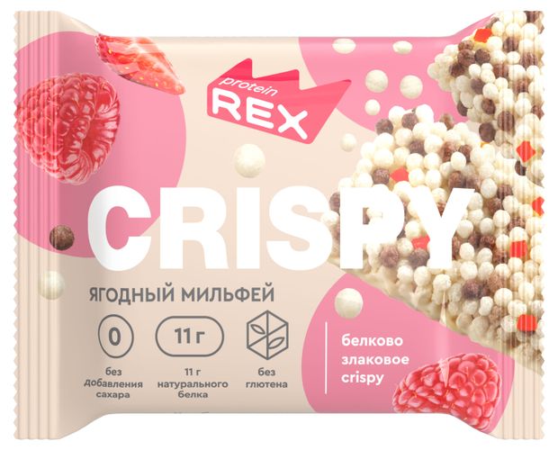 Хлебцы Protein Rex ягодный мильфей, 55Г