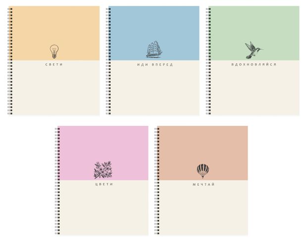 Тетрадь Listoff А5 Гребень клетка 96 листов 140₽