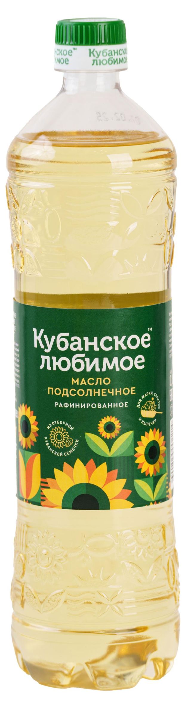 Масло подсолнечное Кубанское любимое рафинированное 800 мл 140₽