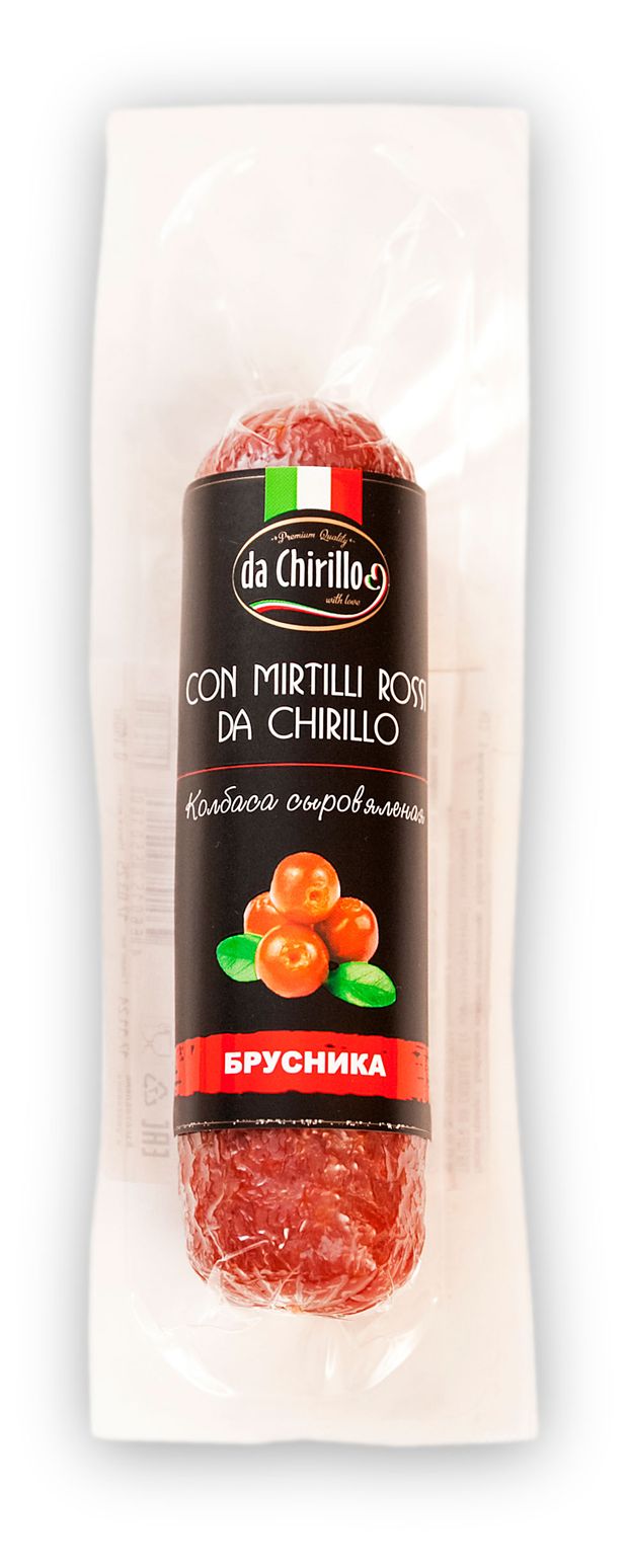 Колбаса сыровяленая da Chirillo с брусникой, 140 г