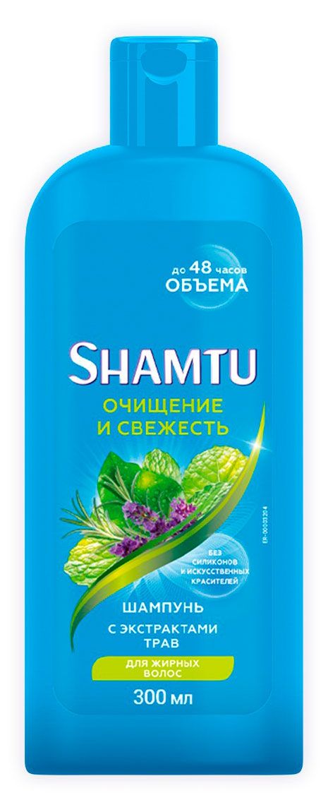 Шампунь Shamtu Глубокое Очищение и Свежесть, 300 мл