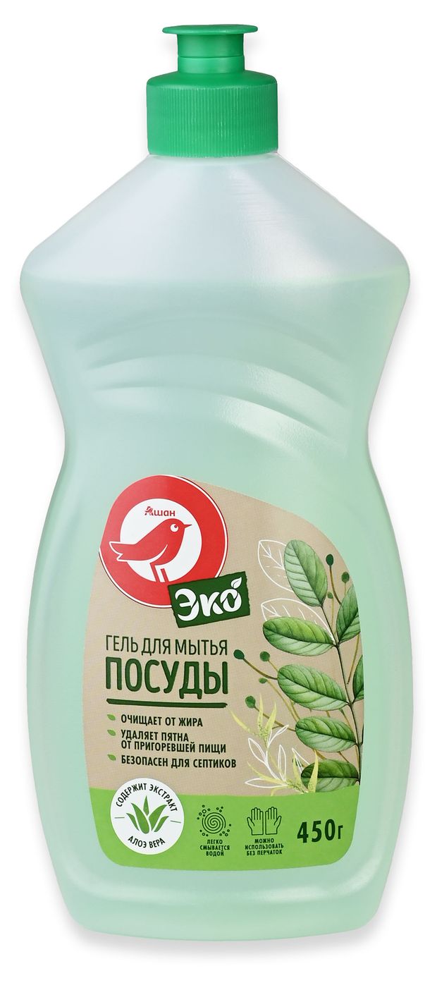 Гель для мытья посуды АШАН Красная птица 450 г 100₽