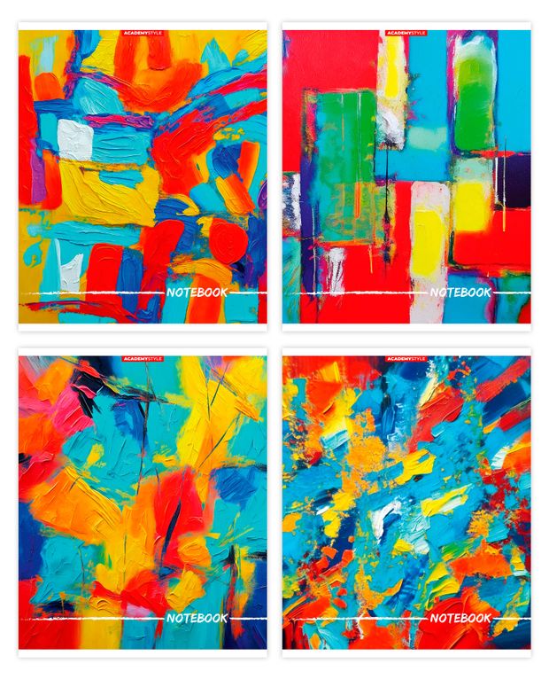 Тетрадь Academy Style в клетку А5 48 л, 1 шт в ассортименте