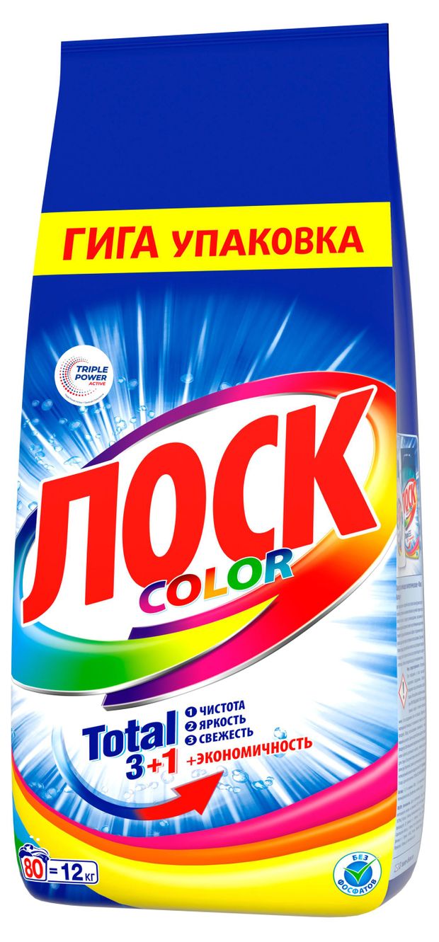 Стиральный порошок Лоск Колор, 12 кг