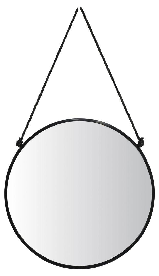 Зеркало настенное Actuel черное, 40х40 см