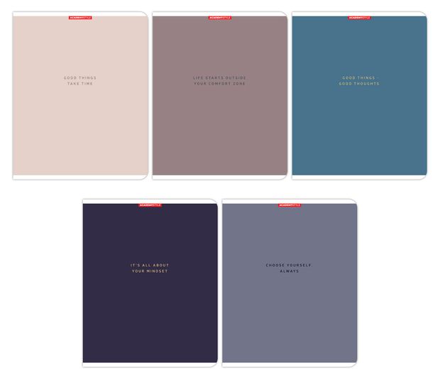 Тетрадь Academy Style в клетку А5 96 л 1 шт в ассортименте 56₽