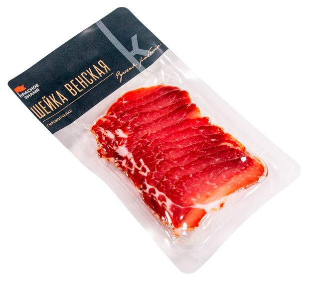 Шейка свиная сырокопченая Красное знамя Венская нарезка, 80 г