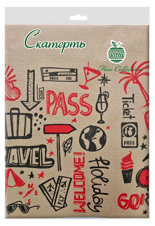 Скатерть одноразовая бумажная Vitto craft travel, 120х150 см
