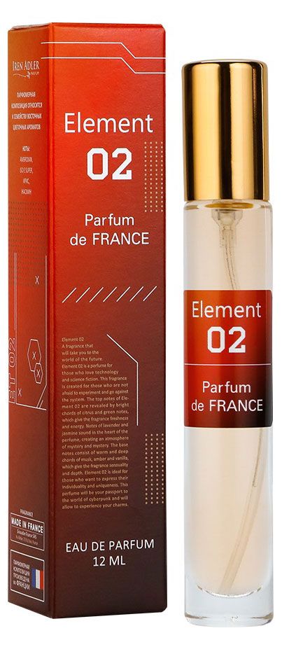 Парфюмерная вода для женщин Iren Adler Parfum de France Element 02, 12 мл