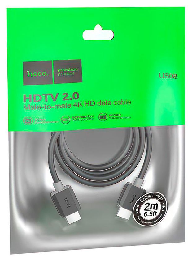 Кабель Hoco HDMI 20 US08 2 м 600₽