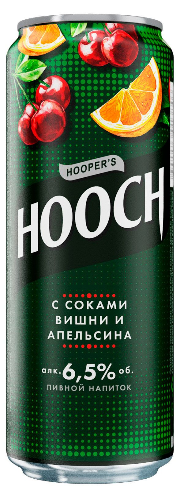 Напиток пивной Hooch Супер с соками вишни и апельсина пастеризованный 6,5%, 450 мл