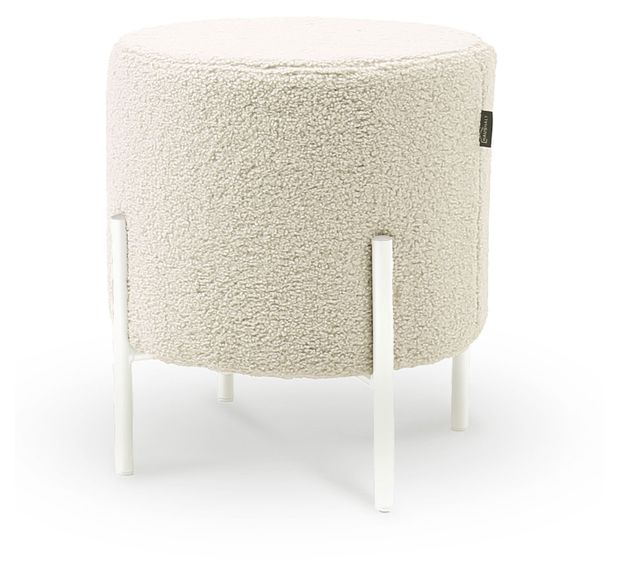 Пуф букле Кремовый, 38,5х38,5х41 см