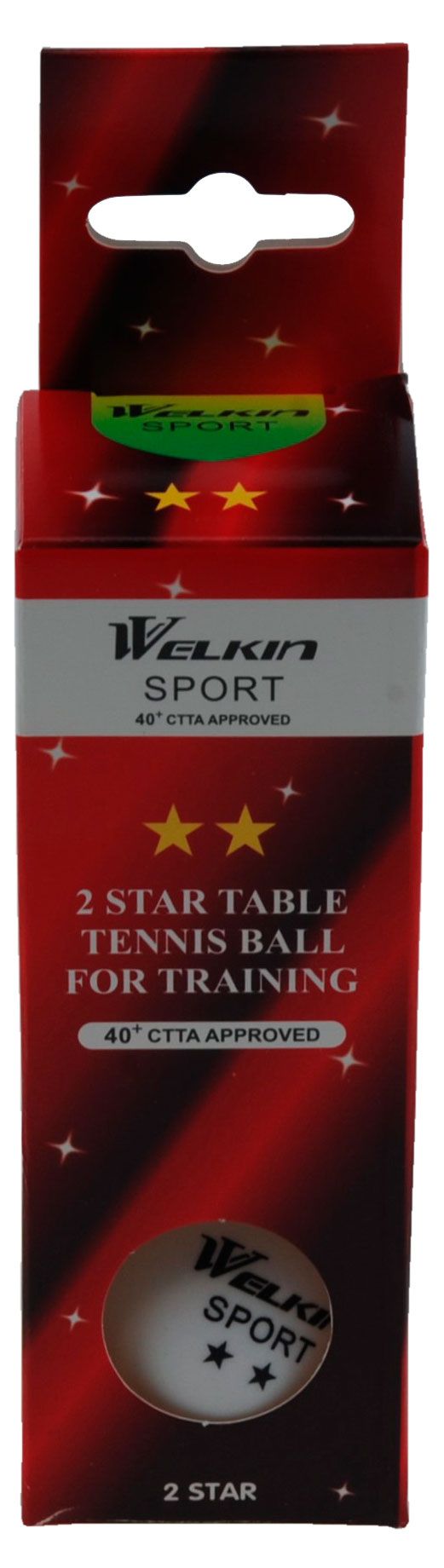 Набор мячей для настольного тенниса Welkin 2 звезды, 3 шт
