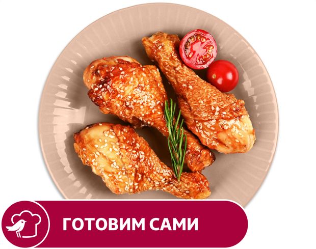 Готовая еда Голень куриная АШАН в соусе терияки, вес