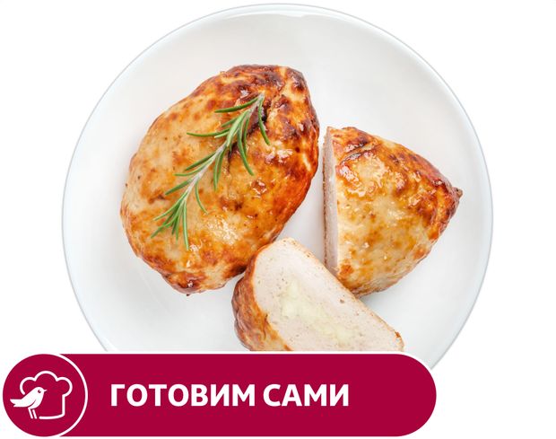 Котлеты куриные АШАН с сыром, вес