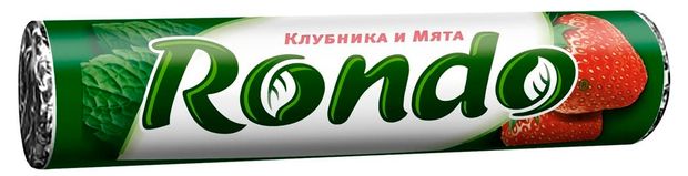Конфеты освежающие Rondo Клубника и мята, 30 г