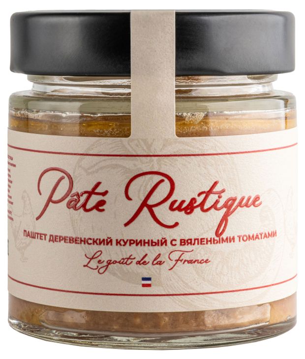 Паштет из куриной печени Карнеззо Деревенский патэ с вялеными томатами, 160 г