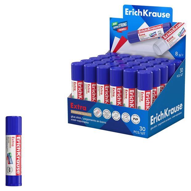 Клей-карандаш ErichKrause Extra, 8 г 1 шт