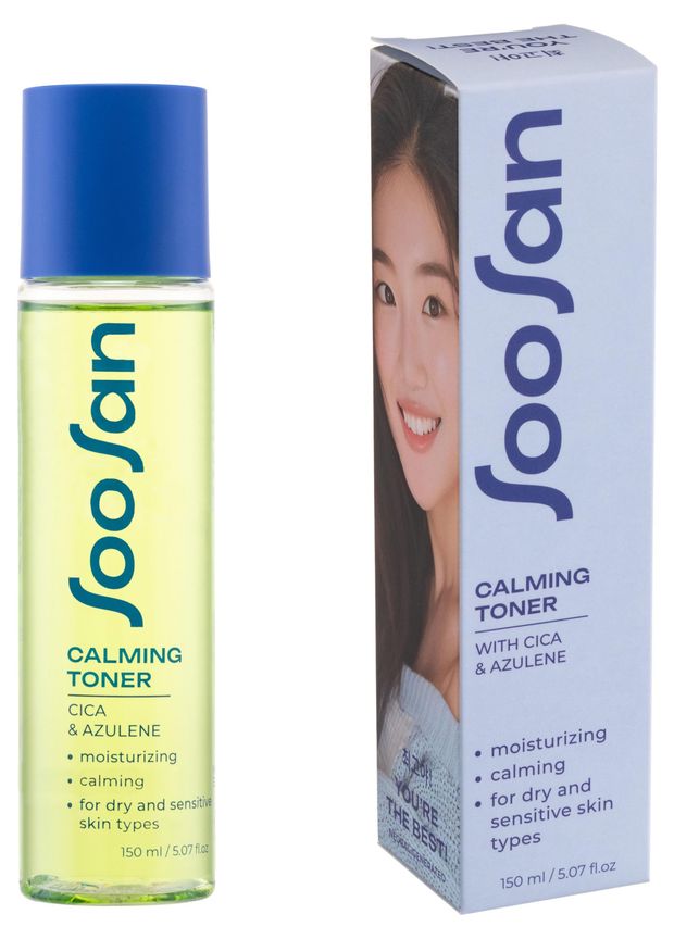 Тонер для лица Soosan успокаивающий с центеллой и азуленом 150 мл 1000₽