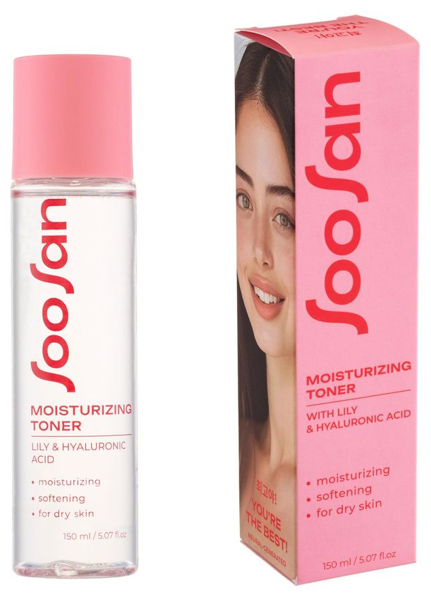 Тонер для лица Soosan увлажняющий с экстрактом лилии и гиалуроновой кислотой 150 мл 1000₽