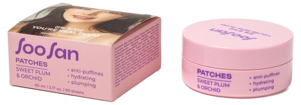 Патчи для глаз Soosan с экстрактами сливы и орхидеи, 90 мл