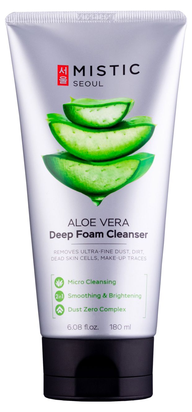 Пенка для умывания Mistic с экстрактом алоэ вера, 180 мл