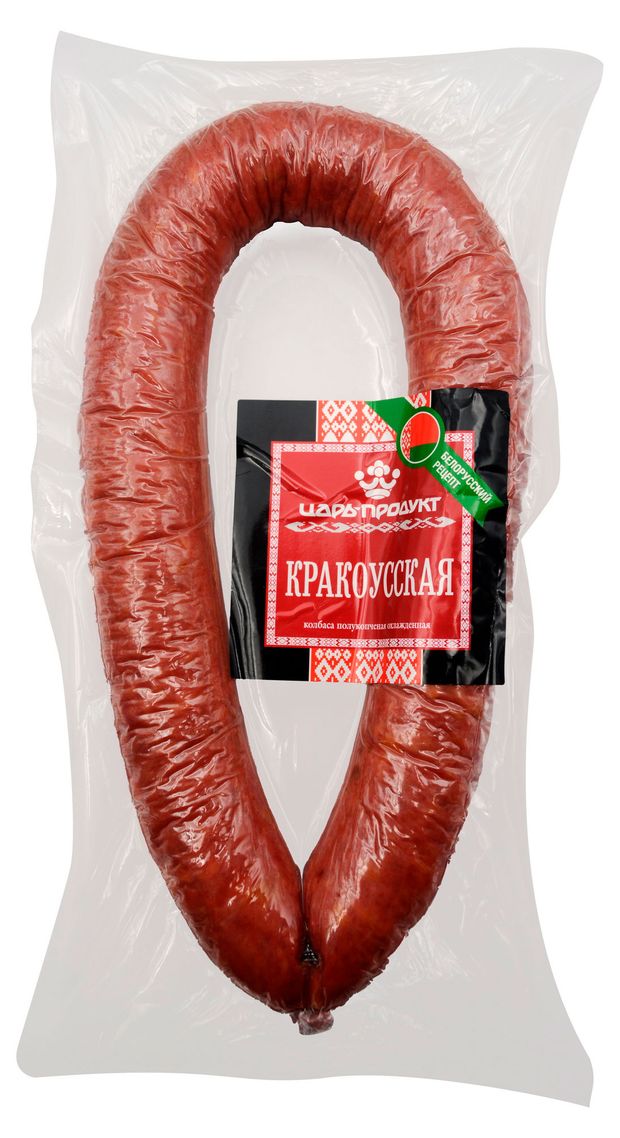 Колбаса полукопченая Царь продукт Кракоусская, ~ 700 г
