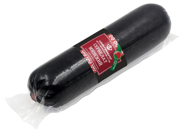 Колбаса варено-копченая Царь продукт Сервелат минский, ~ 700 г