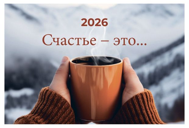 Календарь настольный Great Print на 2026 год Домик Счастье это
