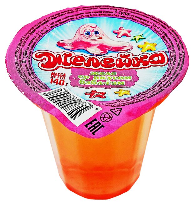 Желе Желейка со вкусом бабл-гам, 140 г