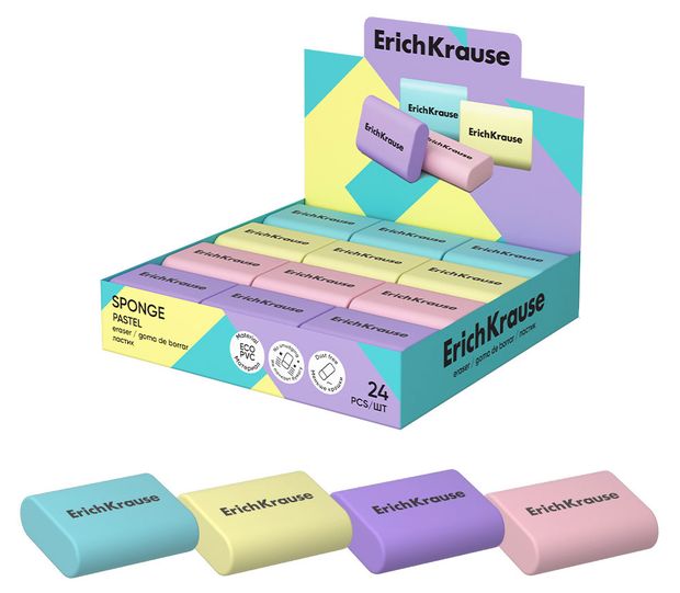 Ластик ErichKrause Sponge, 1 шт
