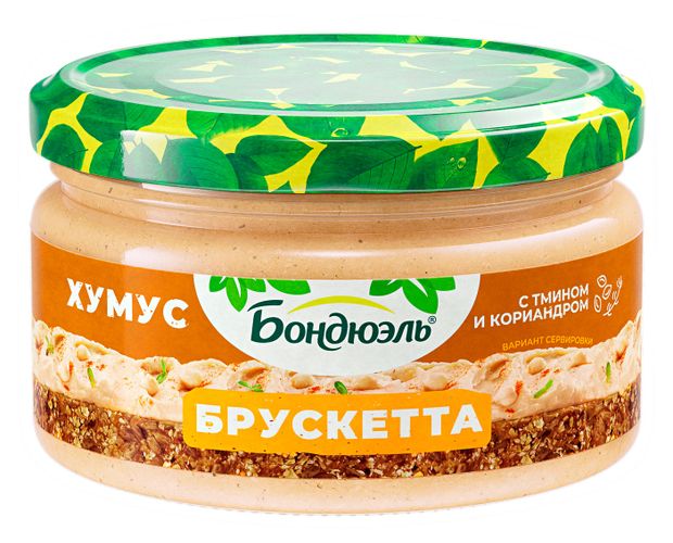 Брускетта из нута Бондюэль Хумус, 220 г