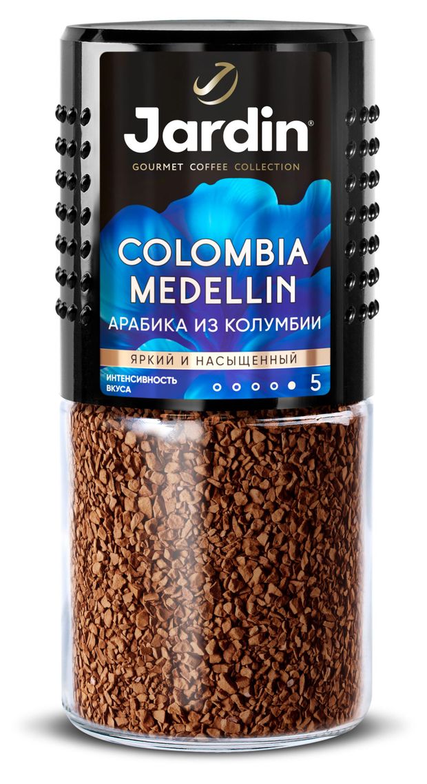  Кофе растворимый Jardin Colombia Medellin сублимированный, 95 г