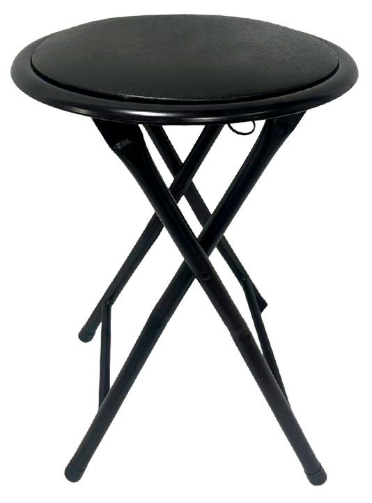 Табурет складной черный 30х30х45 см 400₽